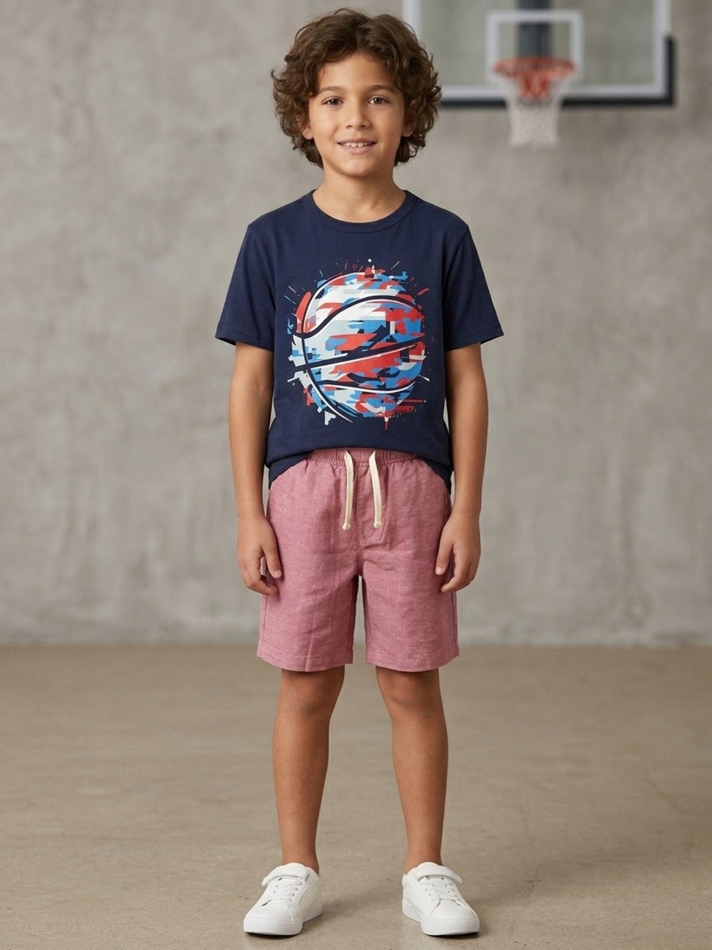 Old Navy Maroon Drawstring Shorts for Kids